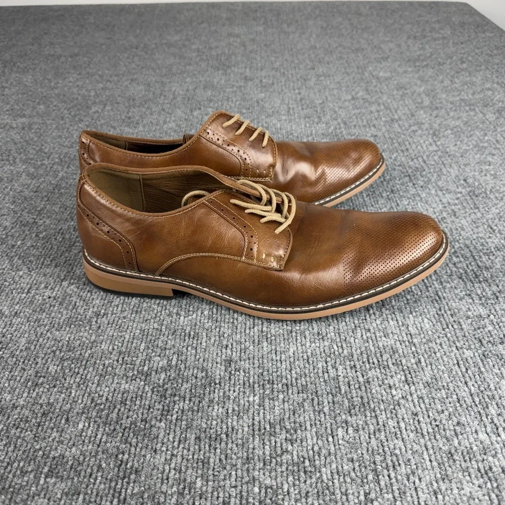 Madden Shoes Mens‎ Size 12 Brown Ortholite Cap Toe Derby Dress Comfort Oxford